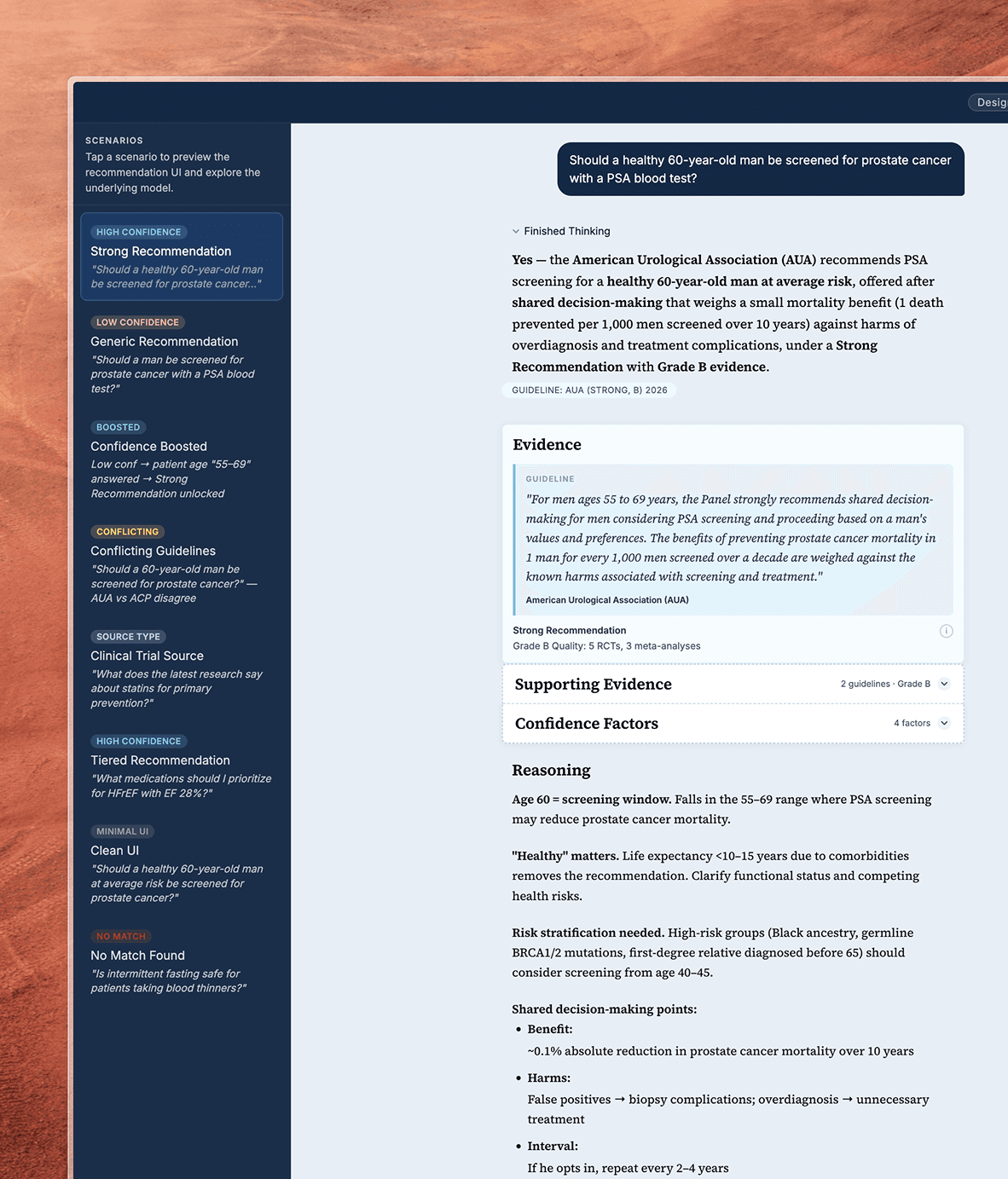 Tangible prototype and tactical design deliverables from a GoInvo diagnostic