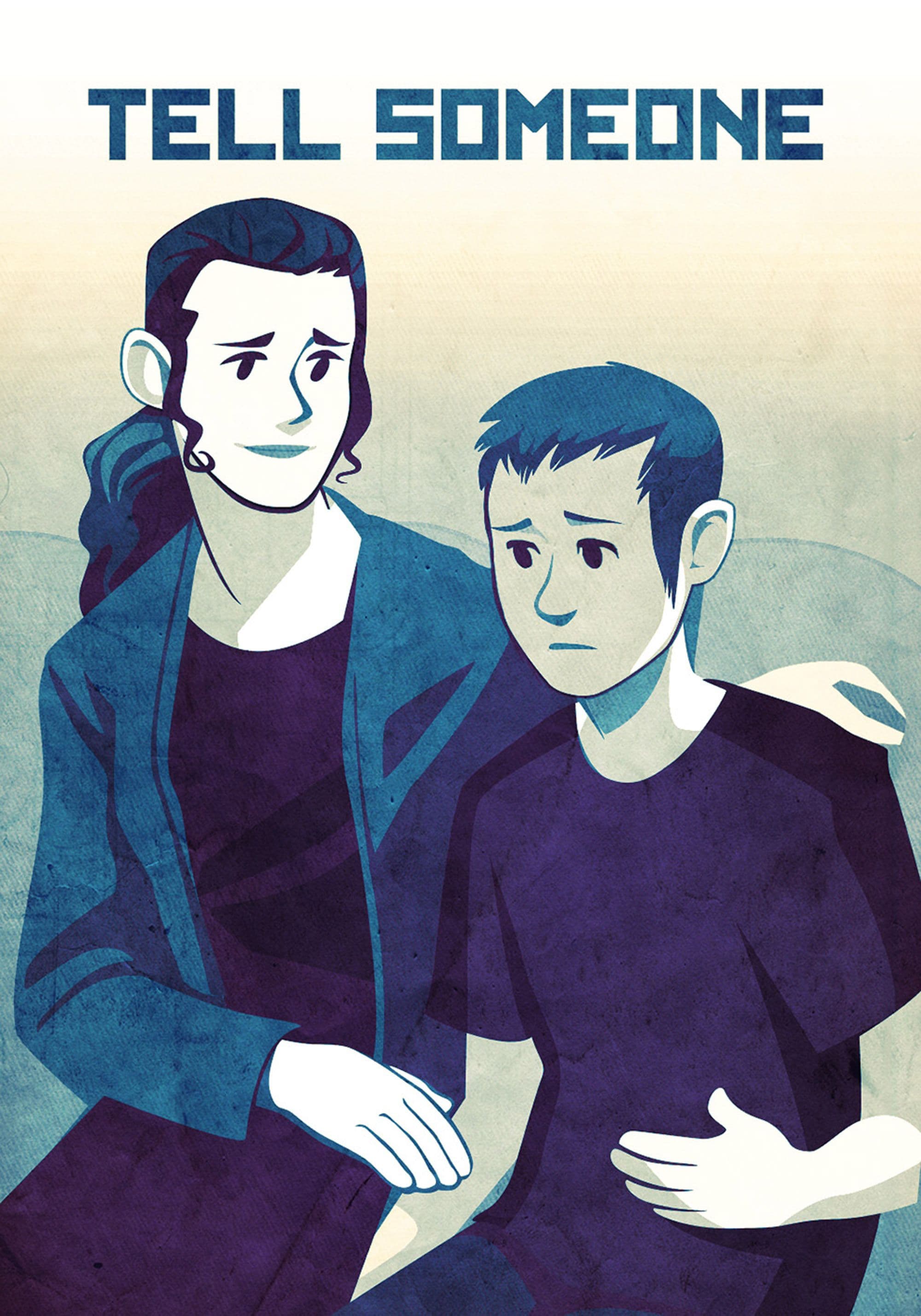 Care card encouraging someone to talk to someone they trust